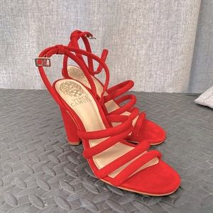 Red Strappy Heels